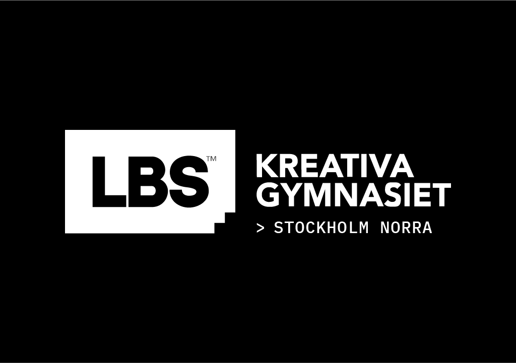 Logotyp för LBS Kreativa Gymnasiet Stockholm Norra